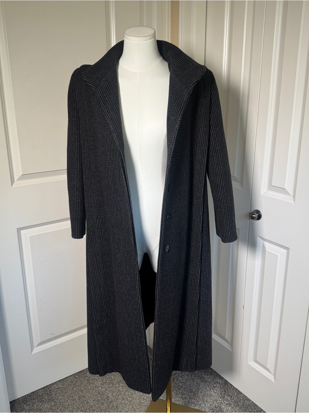 Vintage Karen Wool Cashmere Coat ILGWU Union Made USA Long Coat